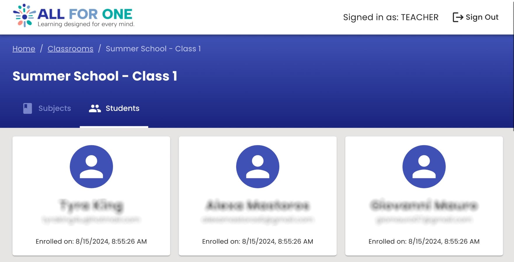 Seer software screenshot
